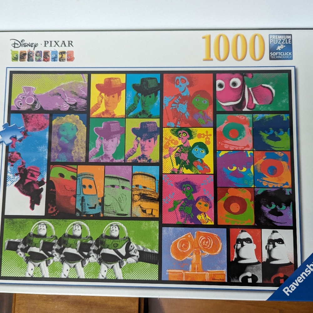 NIB Ravensburger Disney Pixar 1000 piece Pop Art Puzzle